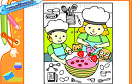 給草莓蛋糕填顏色遊戲 / 給草莓蛋糕填顏色 Game