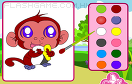 頑皮的猴子填顏色遊戲 / 頑皮的猴子填顏色 Game